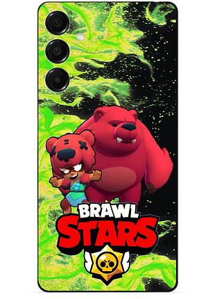 Чехол силиконовый бампер для samsung a05s с героем бравл нита мишка brawl