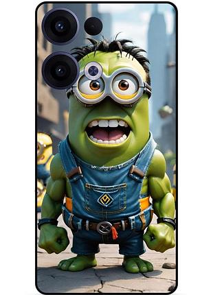 Силіконовий чохол бампер для oppo reno 13 з малюнком міньйон халк minion