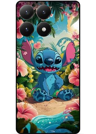 Чехол силиконовый бампер для motorola moto g86 power с рисунком stitch стич