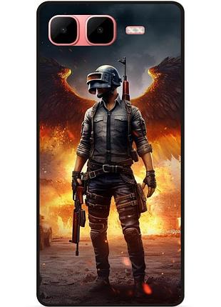 Силіконовий чохол бампер для infinix smart 10 plus з малюнком пабг pubg