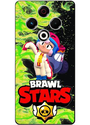 Чехол силиконовый бампер для tecno spark 30 (kl6) с героем бравл бонни brawl