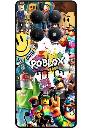 Силіконовий чохол бампер для xiaomi redmi note 15 pro 5g з малюнком роблокс roblox