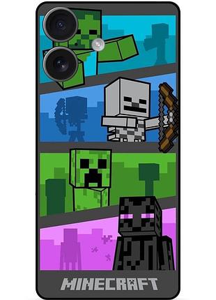 Чехол силиконовый бампер для huawei honor 400 с картинкой майнкрафт minecraft
