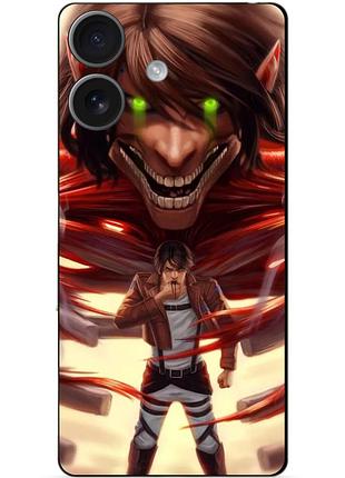 Чехол силиконовый бампер для huawei honor 400 с рисунком attack on titan атака титанов
