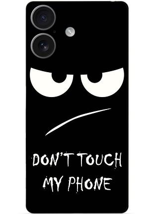 Чехол силиконовый бампер для huawei honor 400 с рисунком глаза dont touch my phone