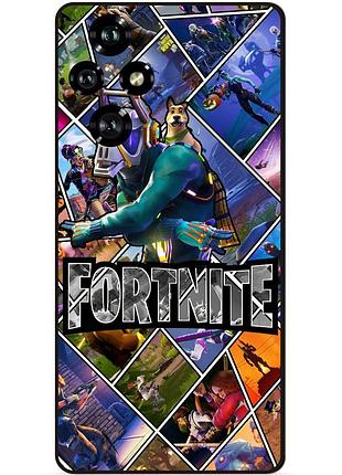Силиконовый бампер чехол для huawei honor 200 с картинкой фортнайт fortnite