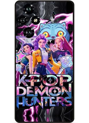 Силіконовий чохол бампер для huawei honor 200 з малюнком k-pop demon hunters