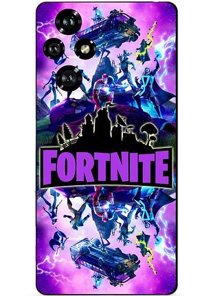 Чехол силиконовый бампер для huawei honor 200 с рисунком fortnite marvel фортнайт марвел
