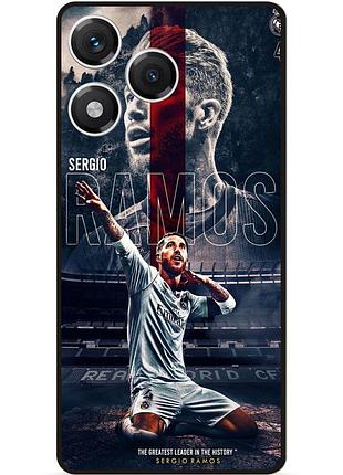 Чехол силиконовый бампер для huawei honor 400 lite с рисунком sergio ramos серхио рамос