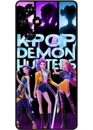 Силиконовый бампер чехол для huawei honor 200 с картинкой k-pop demon hunters
