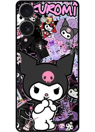 Силиконовый чехол бампер для huawei honor 400 с рисунком kuromi куроми