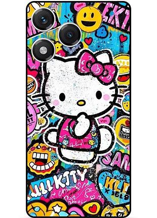 Силиконовый чехол бампер для huawei honor 400 lite с картинкой hello kitty хелло китти