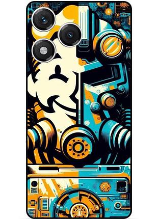 Чехол силиконовый бампер для huawei honor 400 lite с рисунком фоллаут fallout