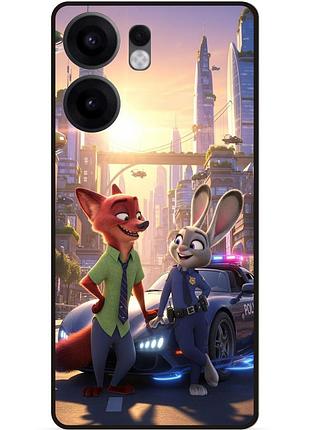 Силіконовий бампер чохол для oppo reno 13f з картинкою звірополіс джуді