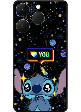 Силіконовий бампер чохол для realme 15t стіч stitch