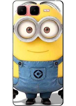 Силіконовий чохол бампер для infinix smart 10 plus з малюнком міньйон стюарт minion