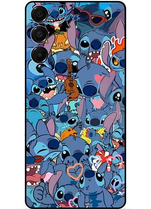 Силиконовый бампер чехол для samsung a57 с картинкой стич stitch