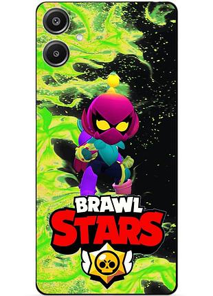 Чехол силиконовый бампер для samsung a07 с героем бравл лили brawl