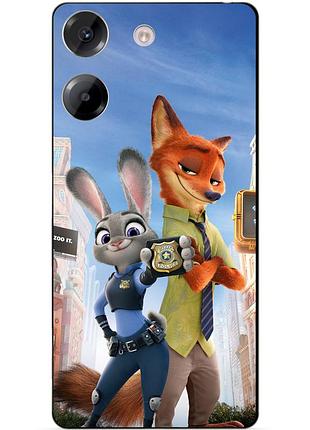 Чехол силиконовый бампер для xiaomi poco m7 pro с рисунком джуди зверополис zootopia