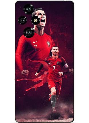 Чехол силиконовый бампер для huawei honor 200 с рисунком ronaldo португалия роналдо