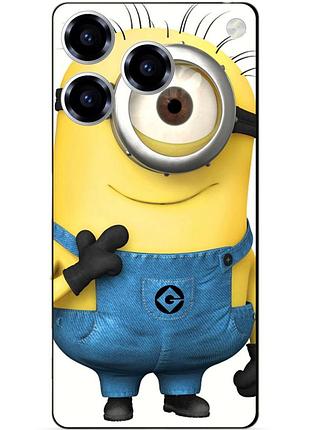 Силиконовый бампер чехол для zte blade a76 с рисунком миньон кевин minion