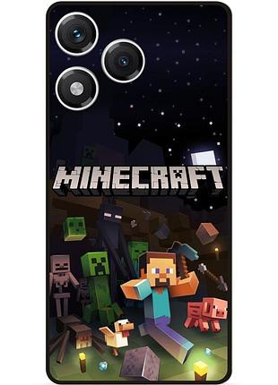 Силиконовый чехол бампер для huawei honor 400 lite игра майнкрафт minecraft