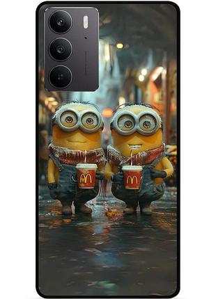 Силиконовый чехол бампер для realme c71 / c75 с картинкой миньоны minion