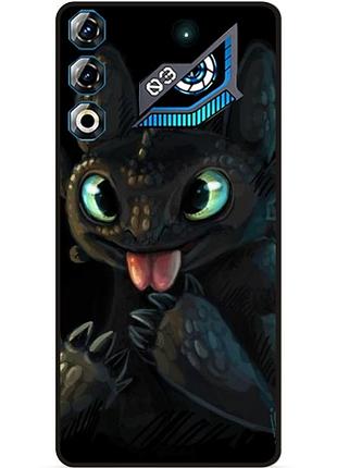 Чехол силиконовый для zte nubia neo 3 gt 5g с картинкой как приручить дракона
