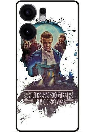 Силіконовий бампер чохол для oppo reno 13fs з малюнком stranger things дивні дива