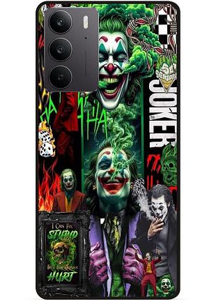 Чехол силиконовый бампер для realme c71 / c75 с рисунком joker джокер харли квинн
