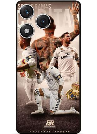 Чехол силиконовый бампер для huawei honor 400 lite с рисунком sergio ramos серхио рамос real madrid