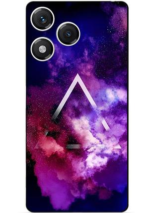 Чехол силиконовый бампер для huawei honor 400 lite с рисунком космос галактика