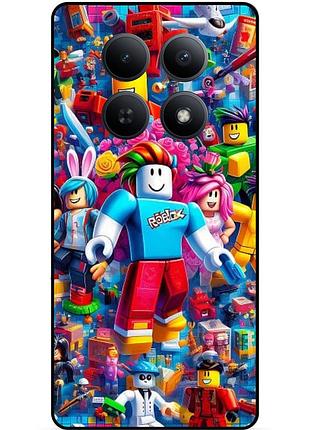 Силіконовий чохол бампер для xiaomi redmi note 15 5g з малюнком роблокс roblox