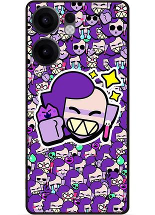 Силіконовий чохол бампер для oppo reno 13f стікери бравл эмз brawl