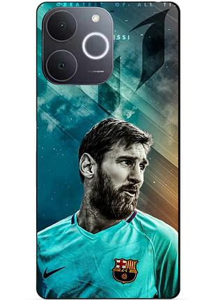 Чехол силиконовый бампер для realme note 70 с рисунком leo messi месси