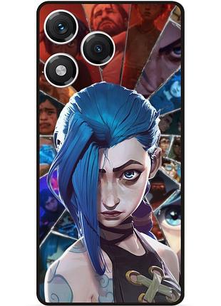 Силиконовый бампер чехол для huawei honor 400 lite с картинкой arcane аркейн