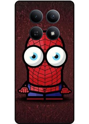 Силиконовый бампер чехол для xiaomi redmi note 15 4g с рисунком миньон человек паук spider man