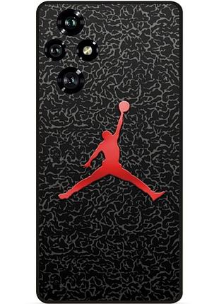 Чехол силиконовый бампер для huawei honor 200 с рисунком jordan джордан