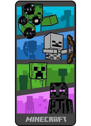 Чехол силиконовый бампер для huawei honor 200 с картинкой майнкрафт minecraft
