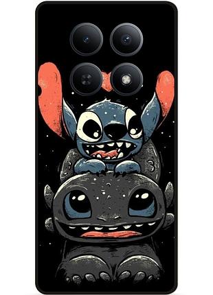 Силиконовый чехол бампер для xiaomi poco m8 pro 5g с рисунком stitch стич