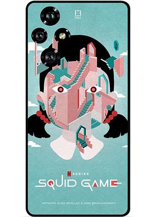 Силиконовый чехол для huawei honor 200 с рисунком игра в кальмара squid game