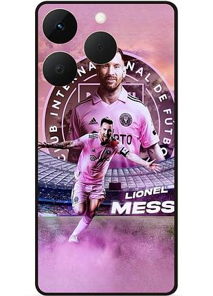 Силиконовый бампер чехол для realme 15t с рисунком leo messi месси