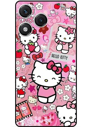 Силиконовый чехол бампер для huawei honor 400 lite с рисунком хелло китти hello kitty