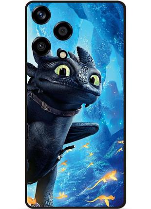 Чехол силиконовый для huawei honor 200 lite с рисунком как приручить дракона dragon