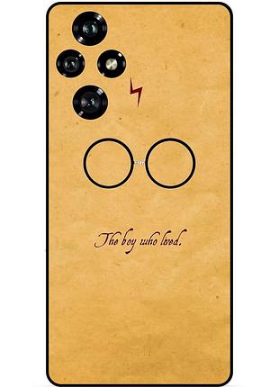Чехол силиконовый бампер для huawei honor 200 с рисунком гарри поттер harry potter очки