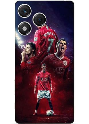 Силиконовый бампер чехол для huawei honor 400 lite с рисунком ronaldo mu роналдо