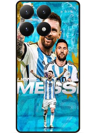 Силіконовий чохол бампер для motorola edge 60 pro з малюнком messi мессі