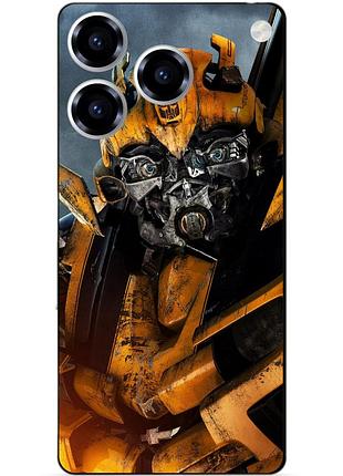 Чехол силиконовый бампер для zte blade a76 с рисунком бамблби bumblebee трансформеры
