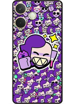 Силиконовый бампер чехол для oppo a5 pro стикеры бравл эмз brawl