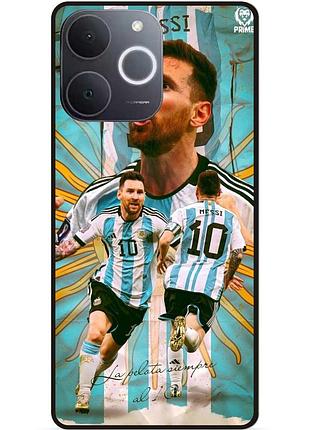 Силиконовый бампер чехол для realme note 70 с рисунком messi аргентина месси